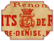 Macarons de Nancy : Bandeaux en papier Biscuits de Reims Lefèvre-Denise et Lefèvre-Utile, 1860.