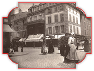 Macarons de Nancy : Les Maisons Lefèvre-Denise, Vaxelaire, et Gallé, rue Saint-Dizier en 1888.