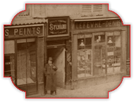 Macarons de Nancy : Le magasin Lefèvre-Denise 55 rue Saint Dizier vers 1870